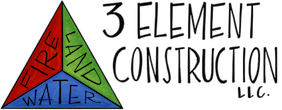 3 Element Construction Logo